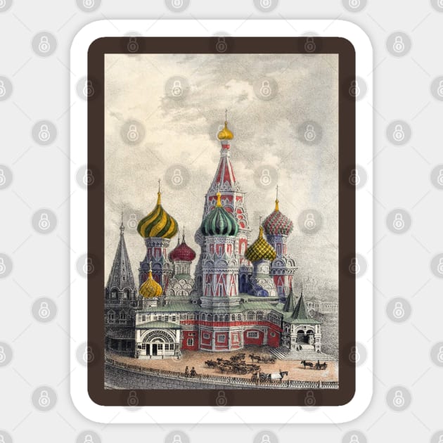 St. Basil's Cathedral Sticker by PDTees